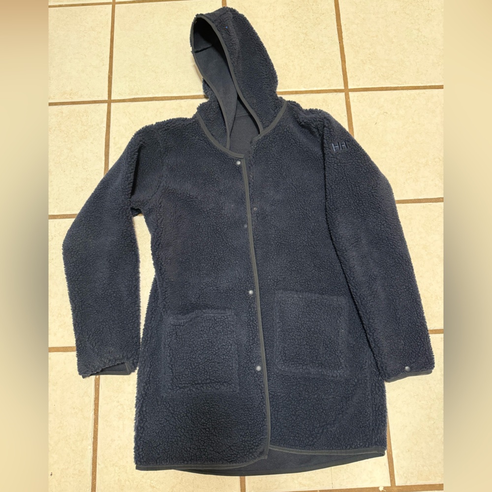 Helly Hansen Women's Navy Fleece Hooded Coat